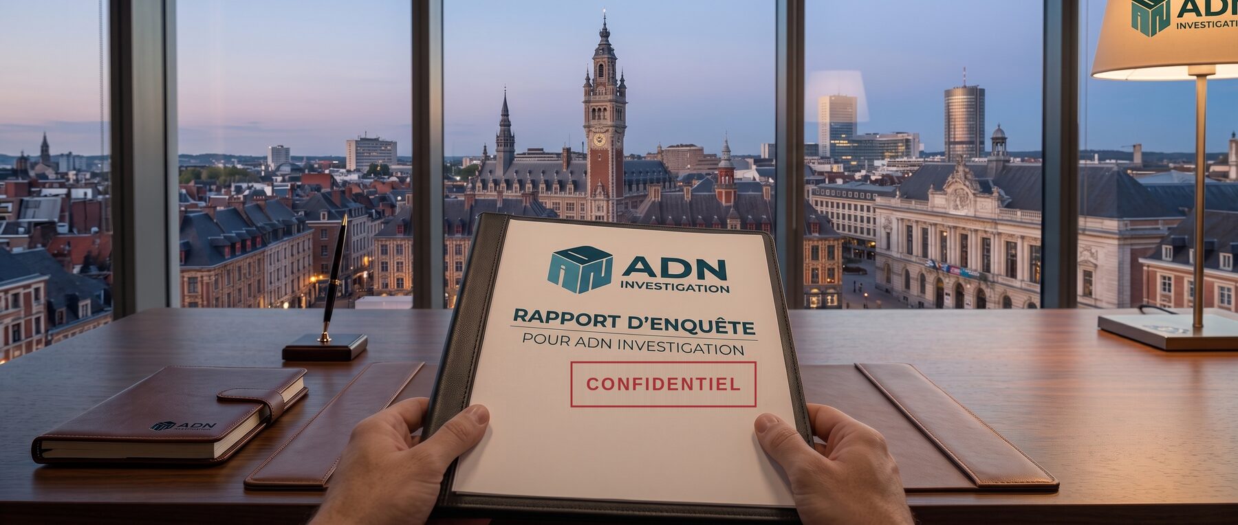 Rapport d'enquête remis par l'Agence Détective Nord