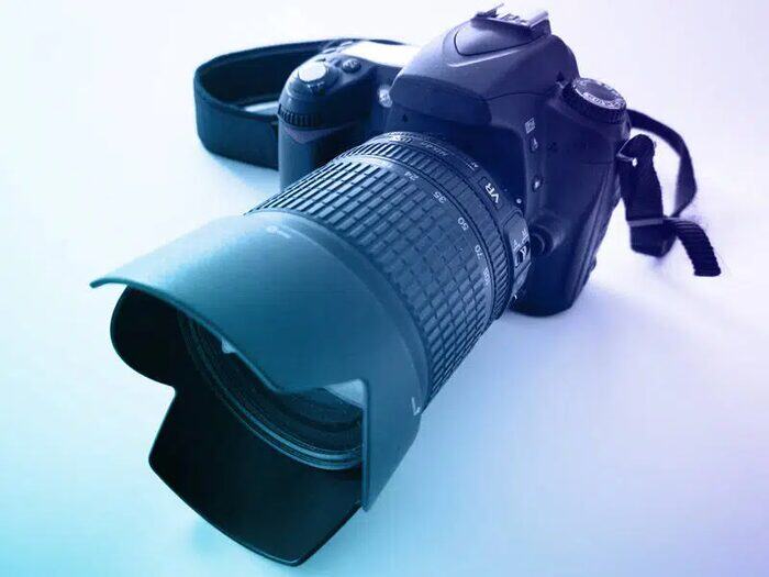 Appareil photo professionnel utilisé pour la constitution de preuves